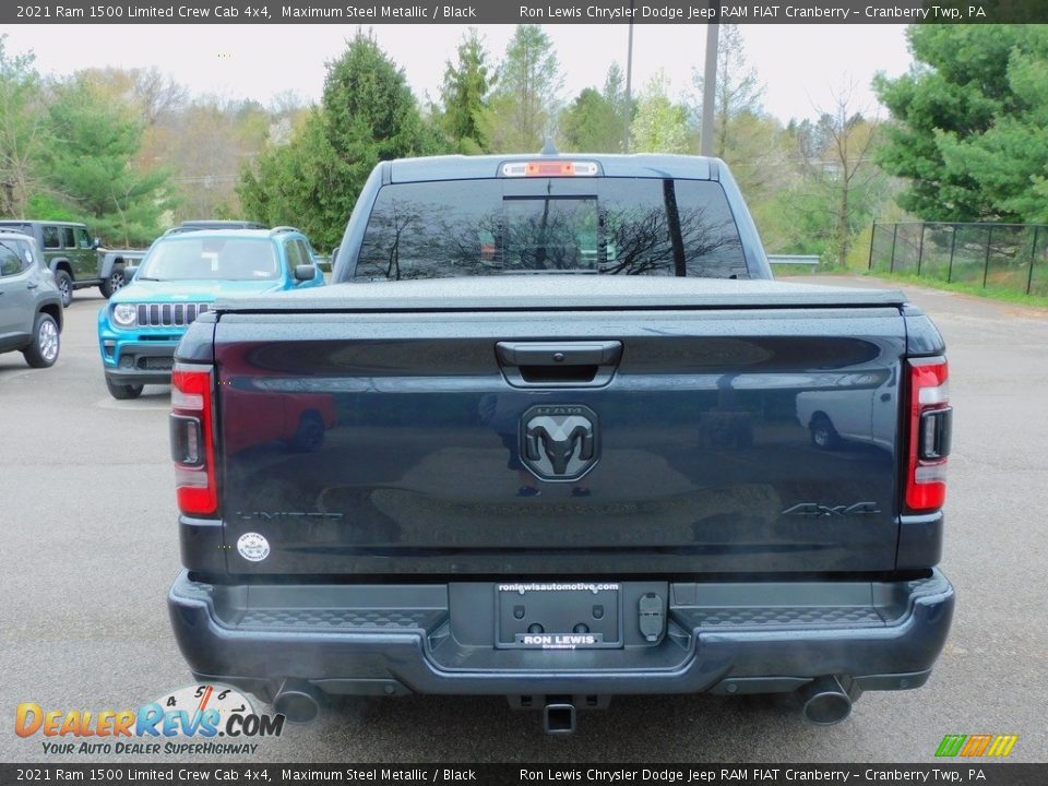 2021 Ram 1500 Limited Crew Cab 4x4 Maximum Steel Metallic / Black Photo #6