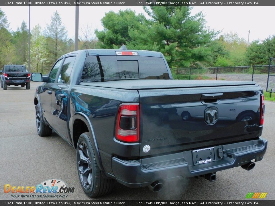 2021 Ram 1500 Limited Crew Cab 4x4 Maximum Steel Metallic / Black Photo #8
