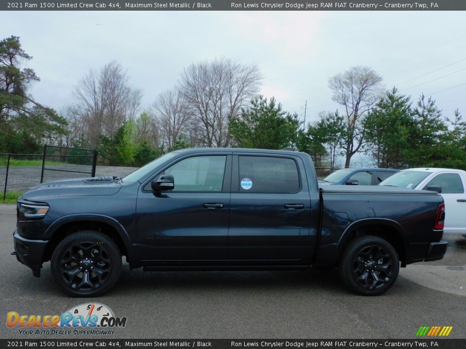 2021 Ram 1500 Limited Crew Cab 4x4 Maximum Steel Metallic / Black Photo #9