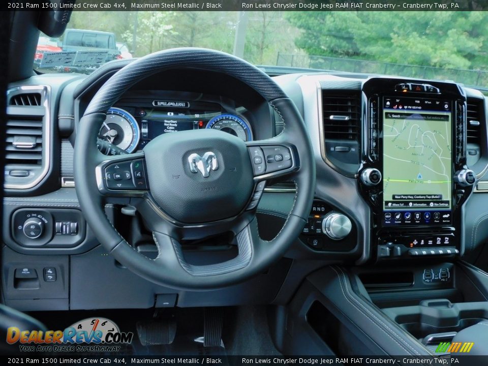 2021 Ram 1500 Limited Crew Cab 4x4 Maximum Steel Metallic / Black Photo #13