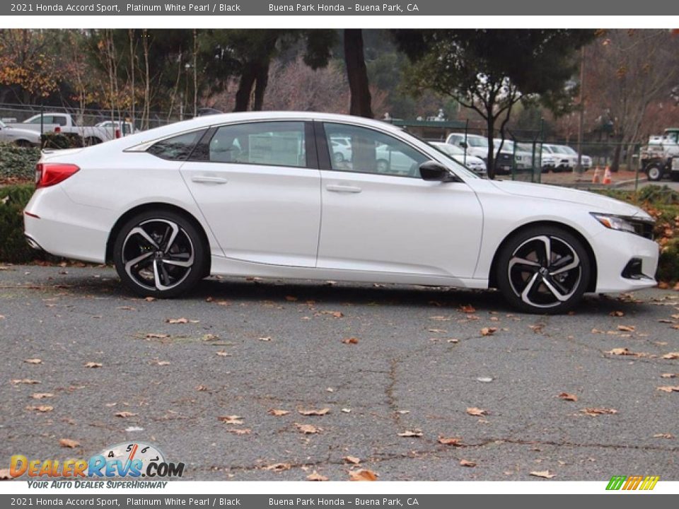 2021 Honda Accord Sport Platinum White Pearl / Black Photo #4