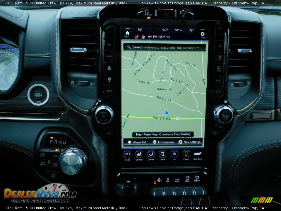 2021 Ram 1500 Limited Crew Cab 4x4 Maximum Steel Metallic / Black Photo #16