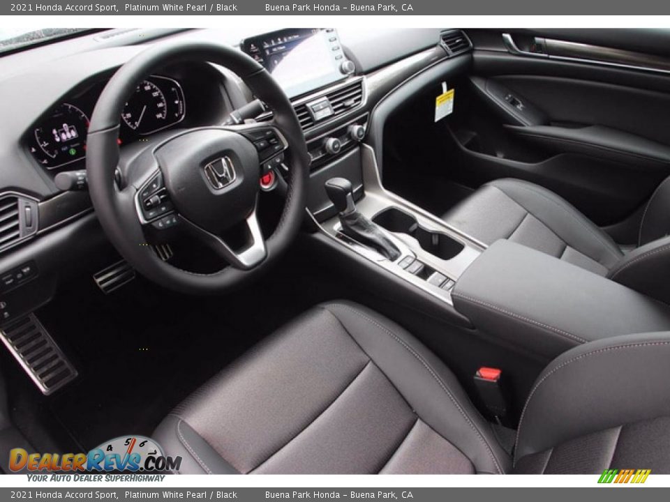 2021 Honda Accord Sport Platinum White Pearl / Black Photo #10