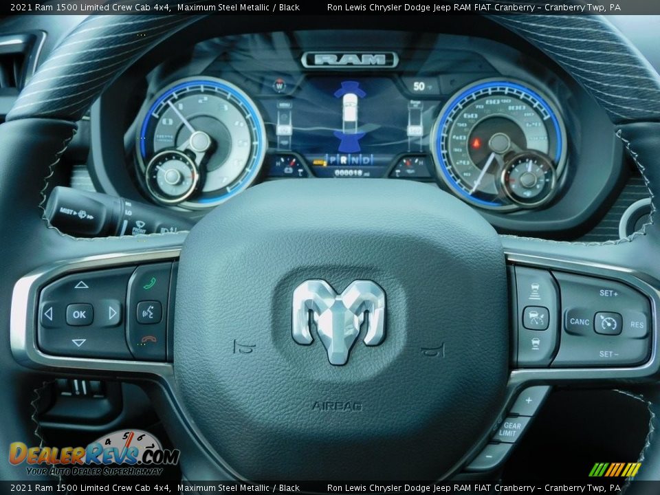 2021 Ram 1500 Limited Crew Cab 4x4 Maximum Steel Metallic / Black Photo #20