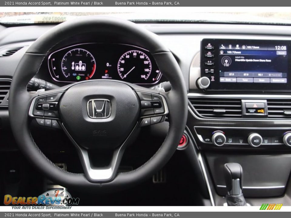 2021 Honda Accord Sport Platinum White Pearl / Black Photo #14