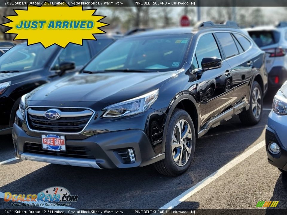 2021 Subaru Outback 2.5i Limited Crystal Black Silica / Warm Ivory Photo #1