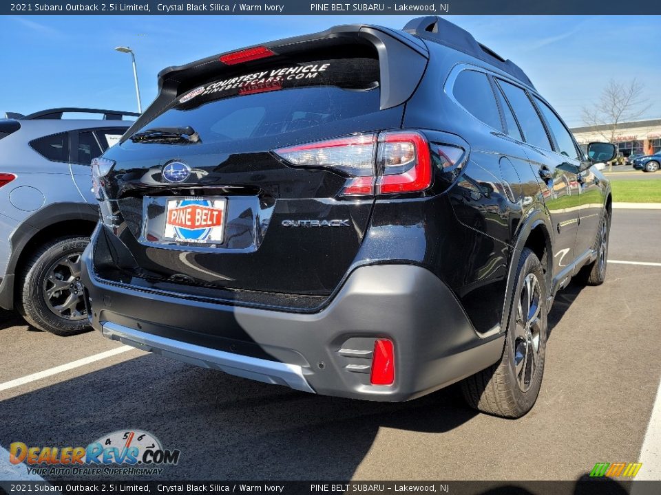2021 Subaru Outback 2.5i Limited Crystal Black Silica / Warm Ivory Photo #3