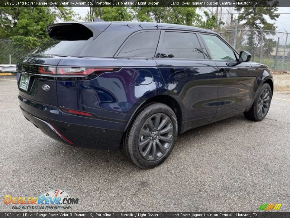 2021 Land Rover Range Rover Velar R-Dynamic S Portofino Blue Metallic / Light Oyster Photo #2