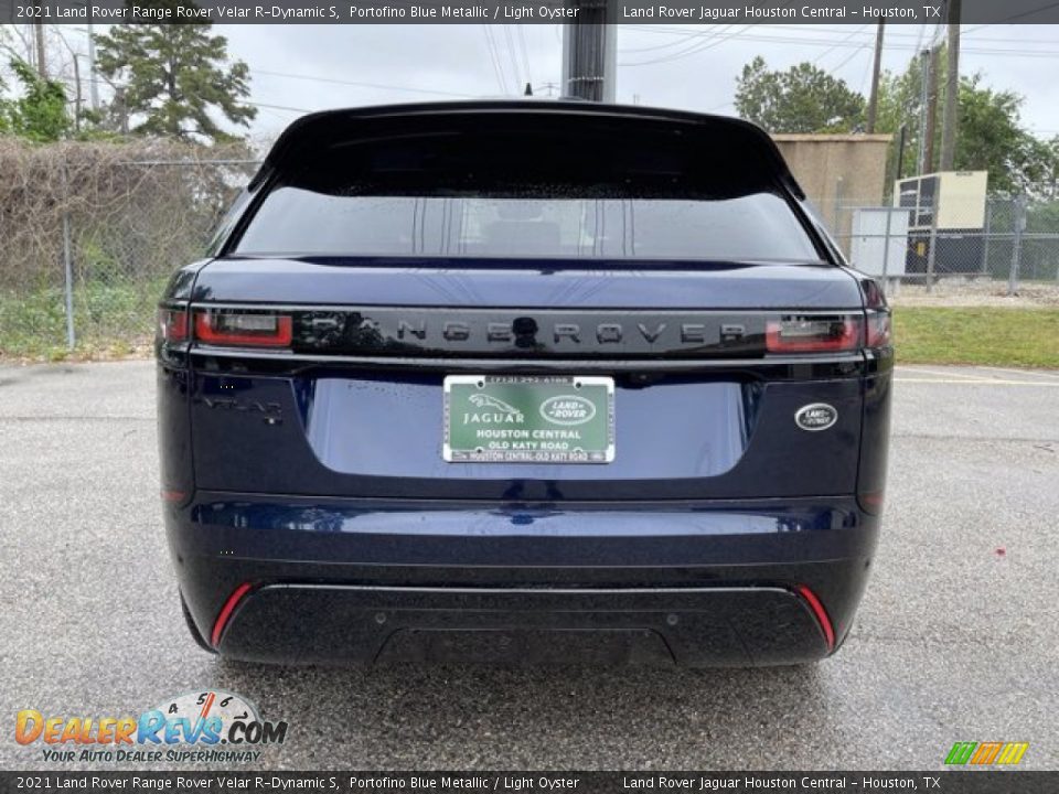 2021 Land Rover Range Rover Velar R-Dynamic S Portofino Blue Metallic / Light Oyster Photo #7