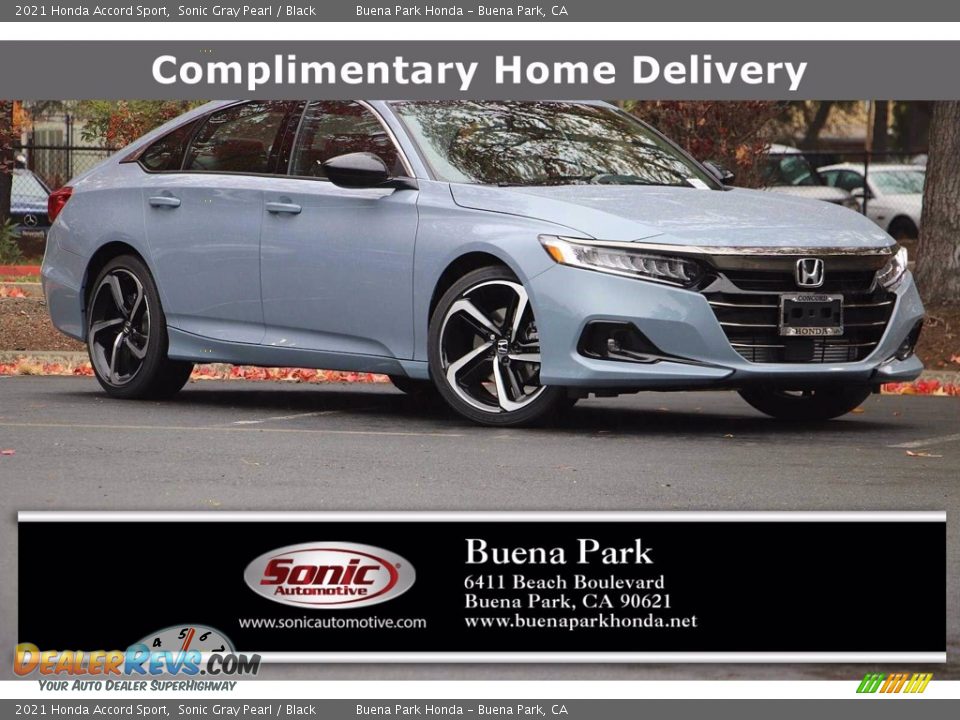 2021 Honda Accord Sport Sonic Gray Pearl / Black Photo #1