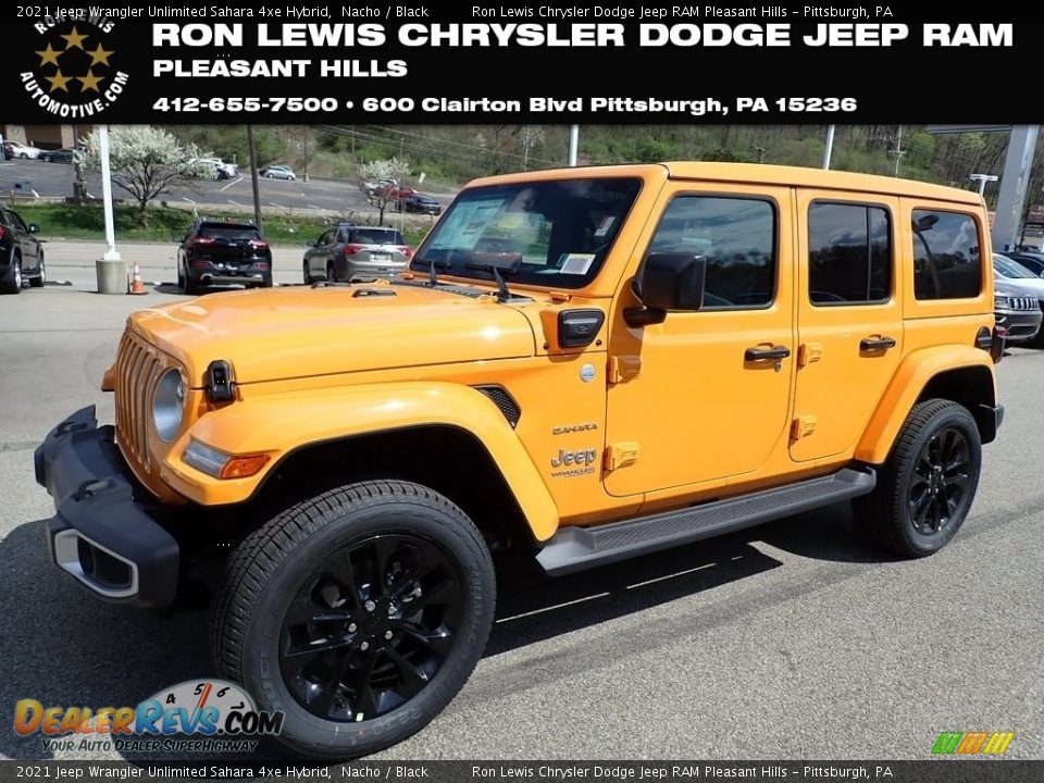 2021 Jeep Wrangler Unlimited Sahara 4xe Hybrid Nacho / Black Photo #1