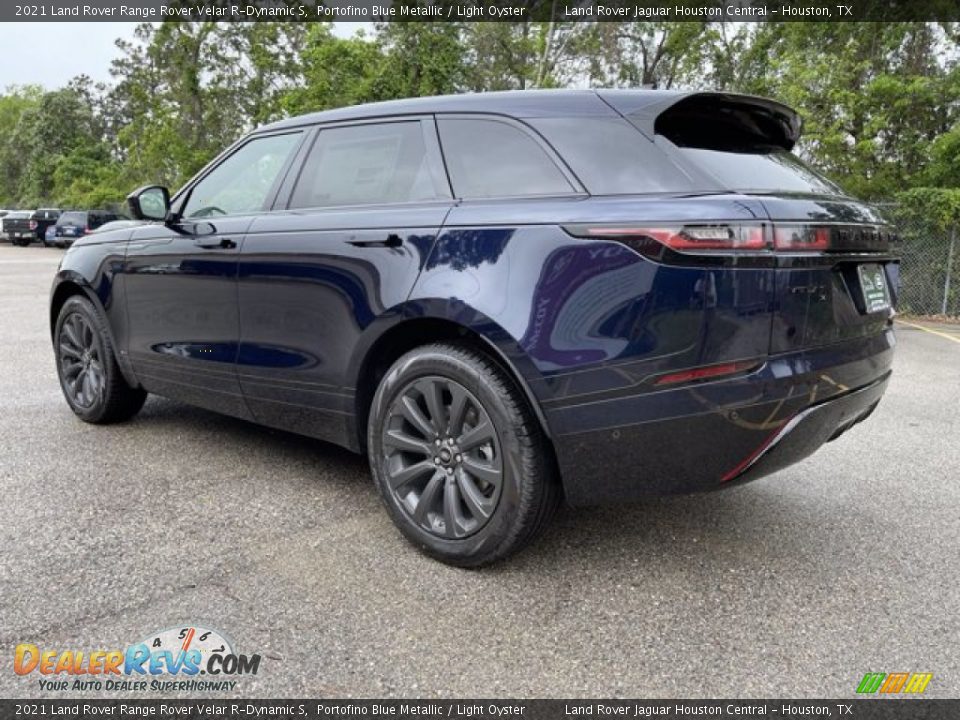 2021 Land Rover Range Rover Velar R-Dynamic S Portofino Blue Metallic / Light Oyster Photo #10