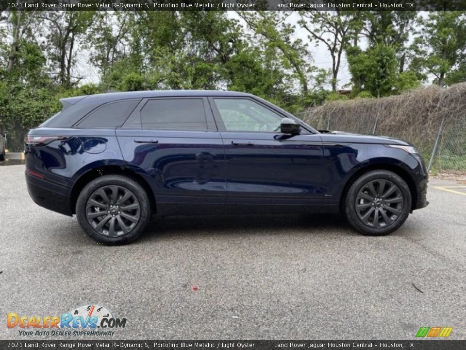 2021 Land Rover Range Rover Velar R-Dynamic S Portofino Blue Metallic / Light Oyster Photo #11