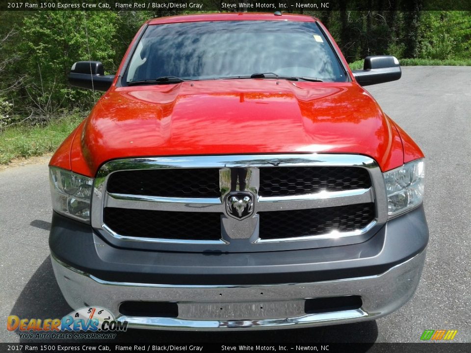 2017 Ram 1500 Express Crew Cab Flame Red / Black/Diesel Gray Photo #3