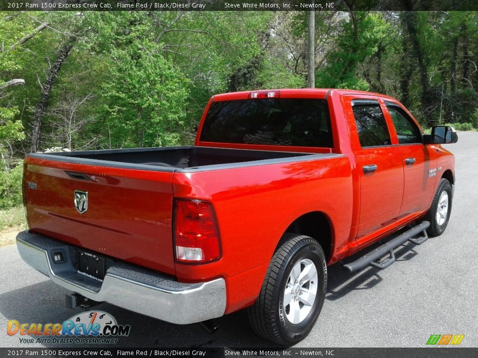 2017 Ram 1500 Express Crew Cab Flame Red / Black/Diesel Gray Photo #6