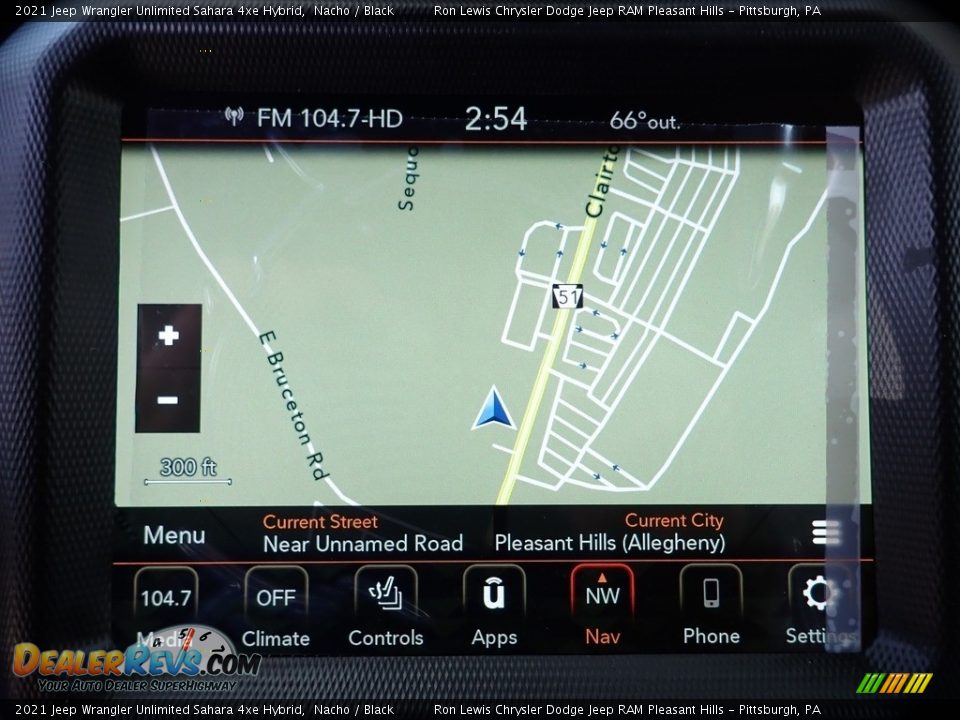 Navigation of 2021 Jeep Wrangler Unlimited Sahara 4xe Hybrid Photo #18