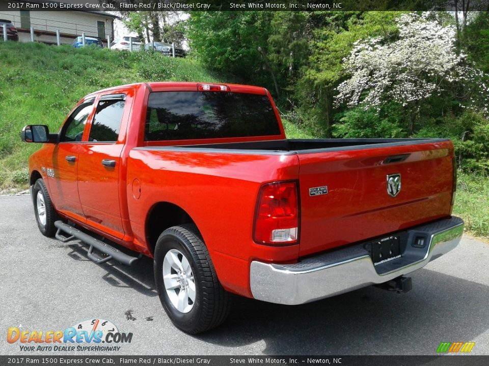 2017 Ram 1500 Express Crew Cab Flame Red / Black/Diesel Gray Photo #9