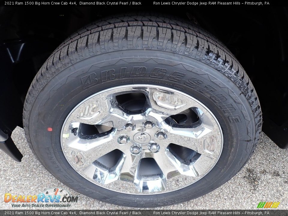 2021 Ram 1500 Big Horn Crew Cab 4x4 Diamond Black Crystal Pearl / Black Photo #9