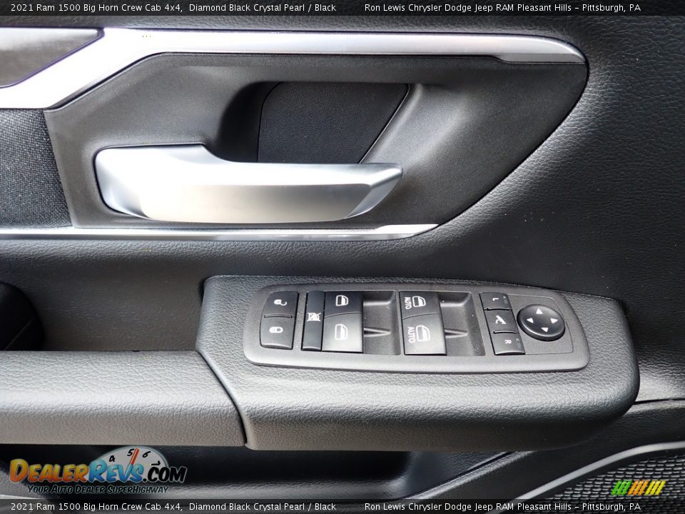 2021 Ram 1500 Big Horn Crew Cab 4x4 Diamond Black Crystal Pearl / Black Photo #14