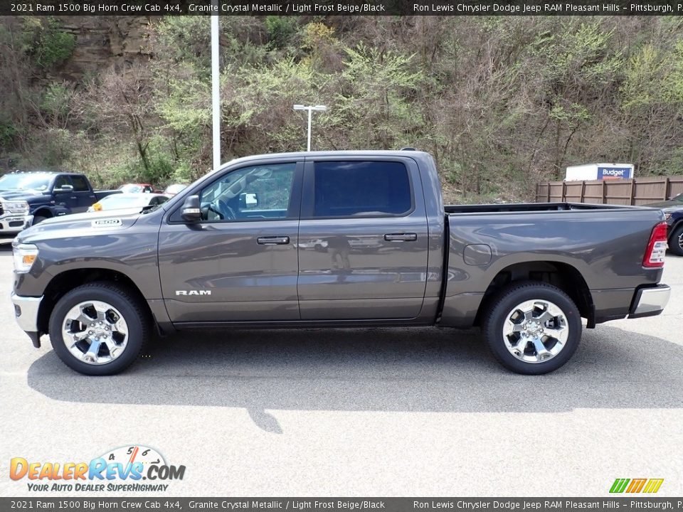 2021 Ram 1500 Big Horn Crew Cab 4x4 Granite Crystal Metallic / Light Frost Beige/Black Photo #2