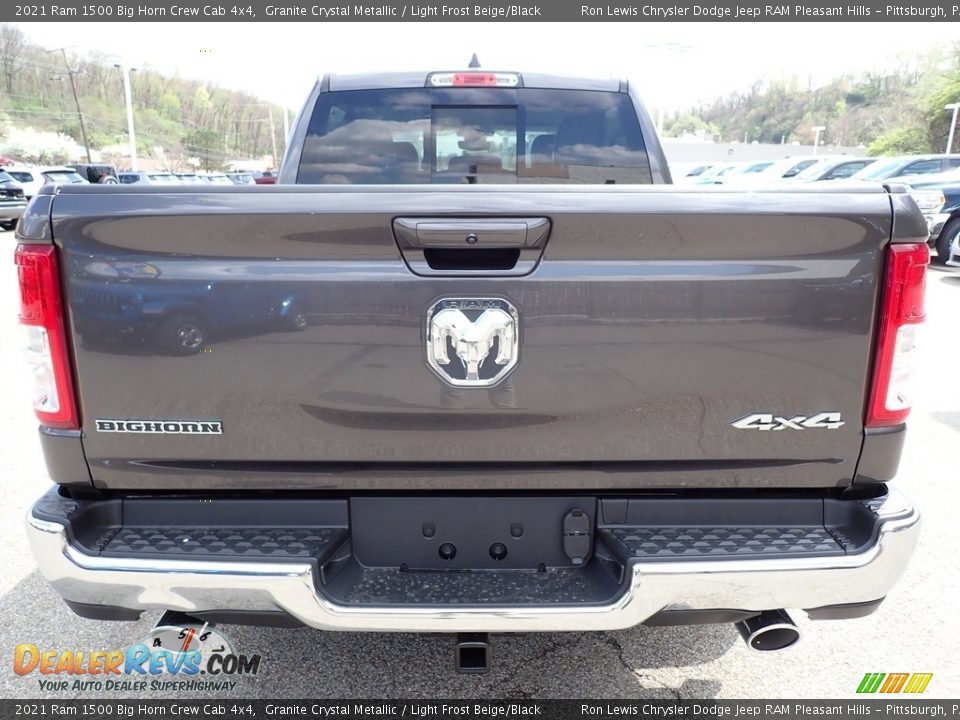 2021 Ram 1500 Big Horn Crew Cab 4x4 Granite Crystal Metallic / Light Frost Beige/Black Photo #4