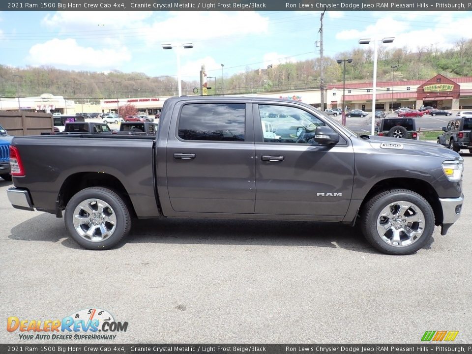 2021 Ram 1500 Big Horn Crew Cab 4x4 Granite Crystal Metallic / Light Frost Beige/Black Photo #6