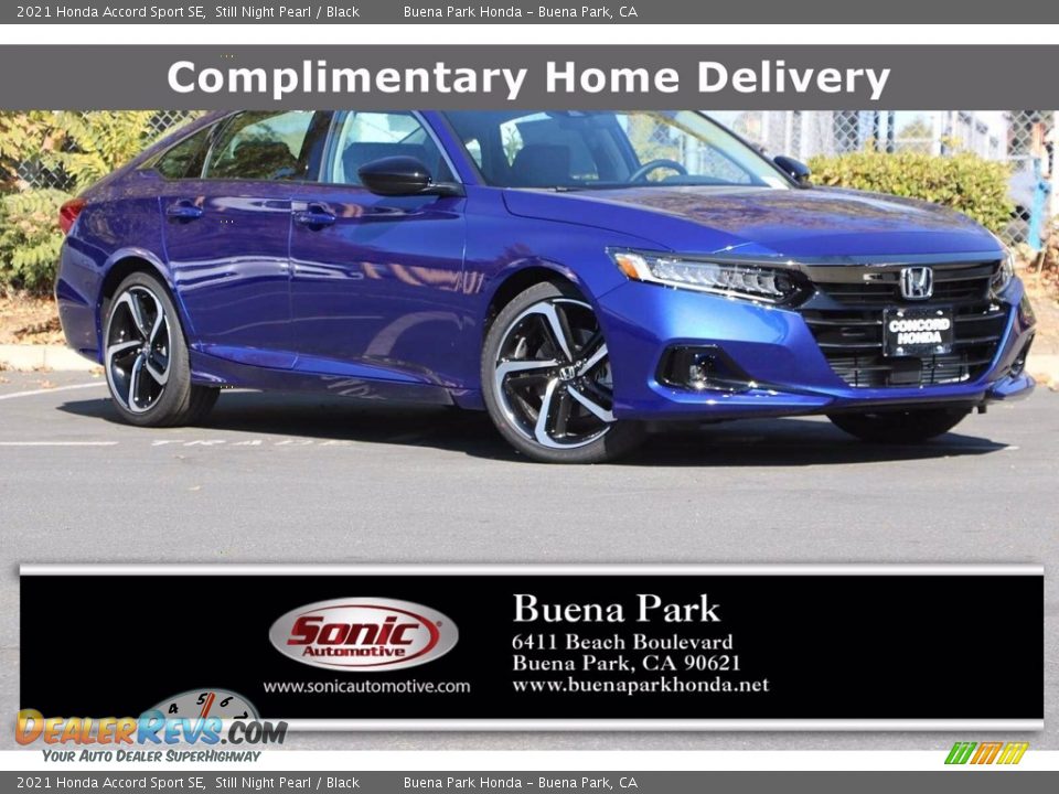 2021 Honda Accord Sport SE Still Night Pearl / Black Photo #1