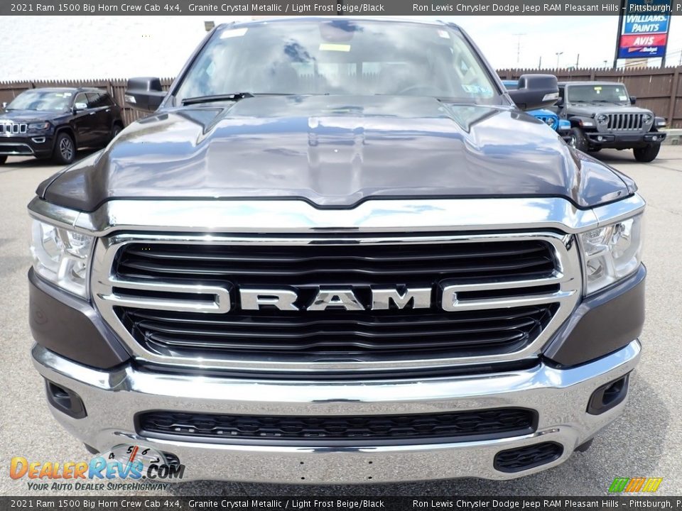 2021 Ram 1500 Big Horn Crew Cab 4x4 Granite Crystal Metallic / Light Frost Beige/Black Photo #8