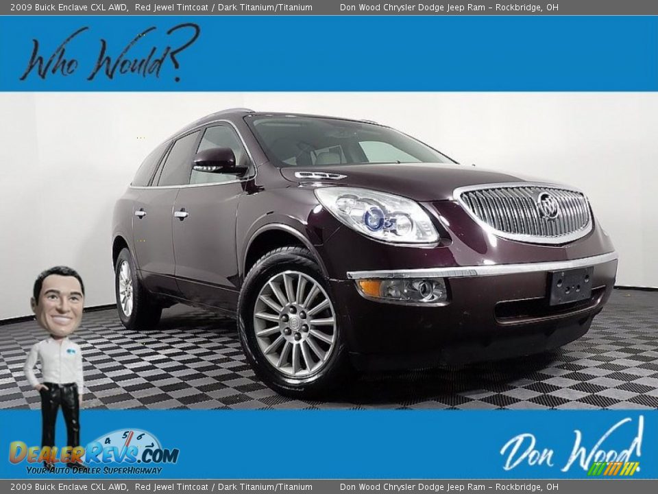 2009 Buick Enclave CXL AWD Red Jewel Tintcoat / Dark Titanium/Titanium Photo #1