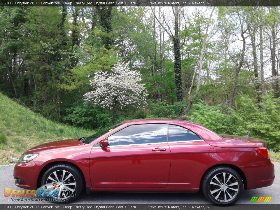 2012 Chrysler 200 S Convertible Deep Cherry Red Crystal Pearl Coat / Black Photo #1