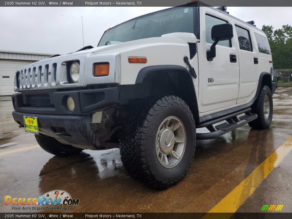 2005 Hummer H2 SUV White / Wheat Photo #2