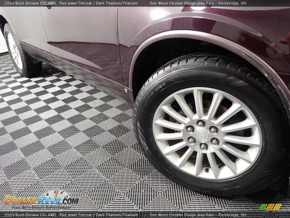 2009 Buick Enclave CXL AWD Red Jewel Tintcoat / Dark Titanium/Titanium Photo #3