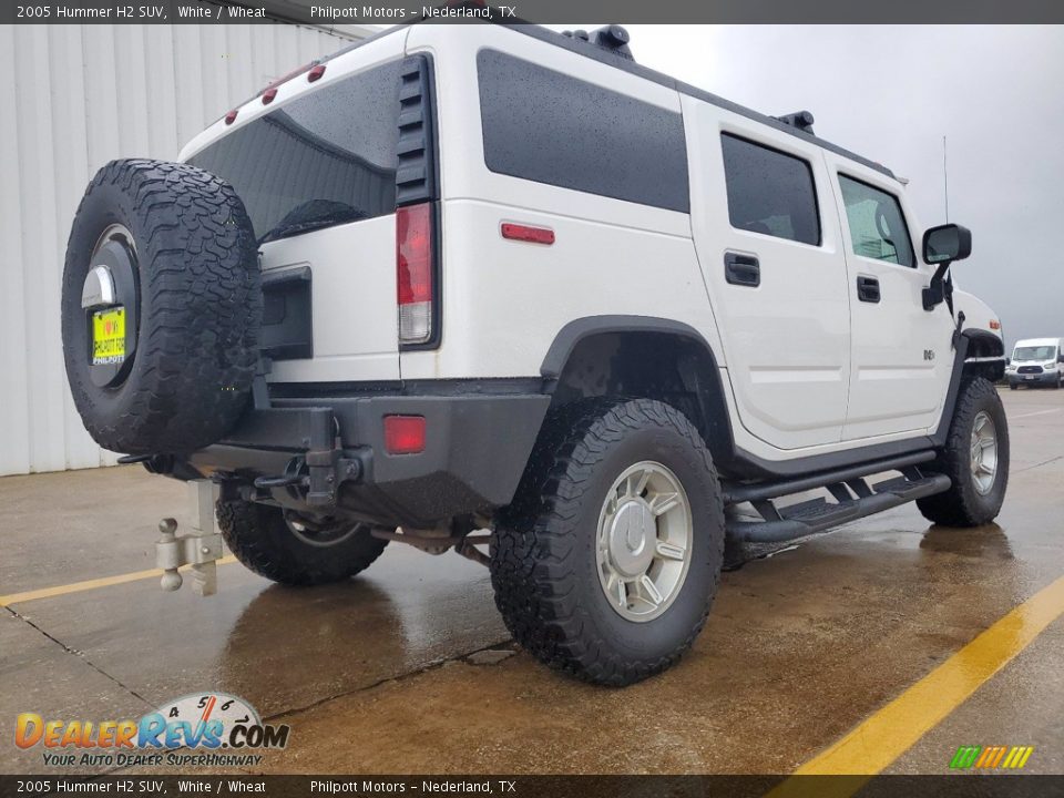 2005 Hummer H2 SUV White / Wheat Photo #3