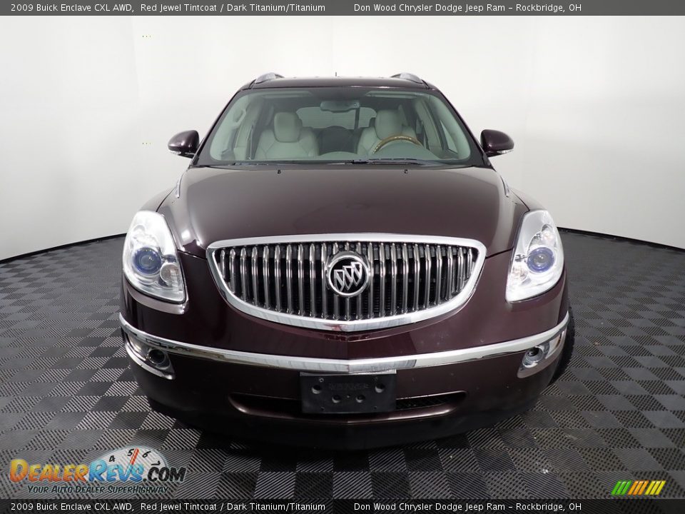 2009 Buick Enclave CXL AWD Red Jewel Tintcoat / Dark Titanium/Titanium Photo #4