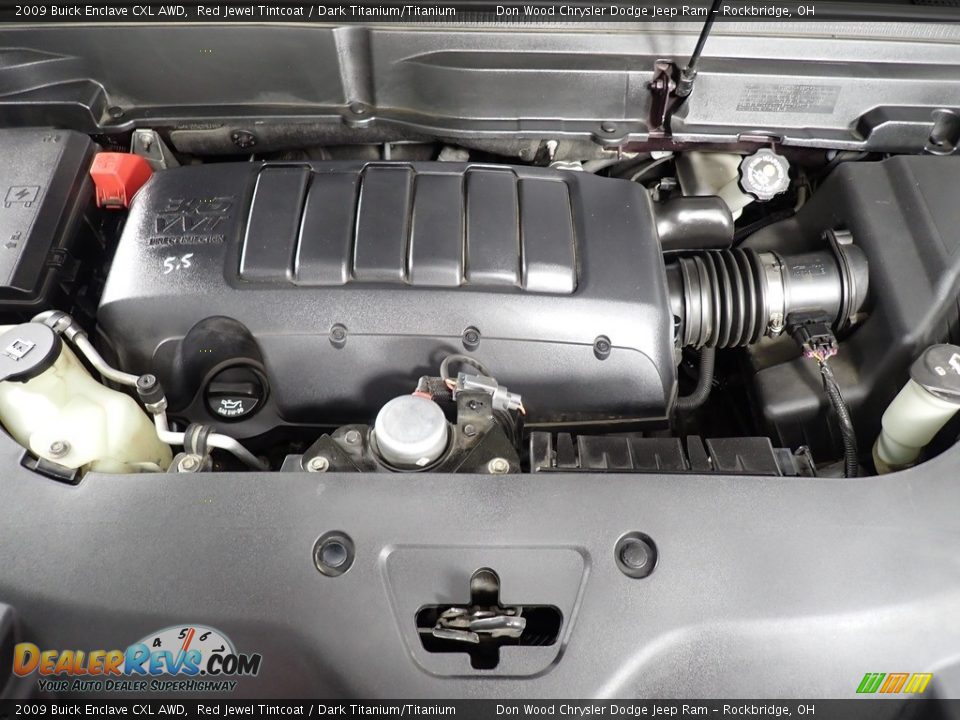 2009 Buick Enclave CXL AWD Red Jewel Tintcoat / Dark Titanium/Titanium Photo #6