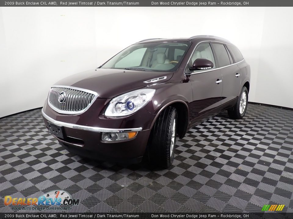 2009 Buick Enclave CXL AWD Red Jewel Tintcoat / Dark Titanium/Titanium Photo #7
