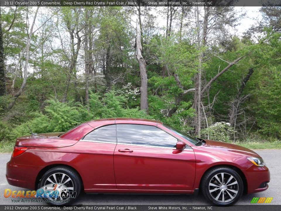 2012 Chrysler 200 S Convertible Deep Cherry Red Crystal Pearl Coat / Black Photo #6