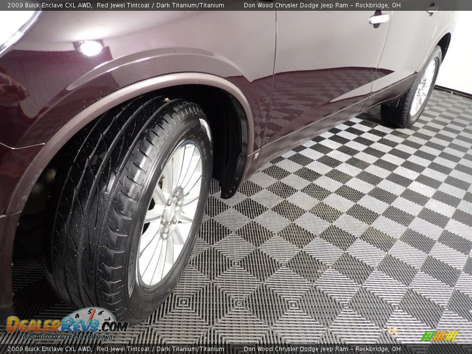 2009 Buick Enclave CXL AWD Red Jewel Tintcoat / Dark Titanium/Titanium Photo #8
