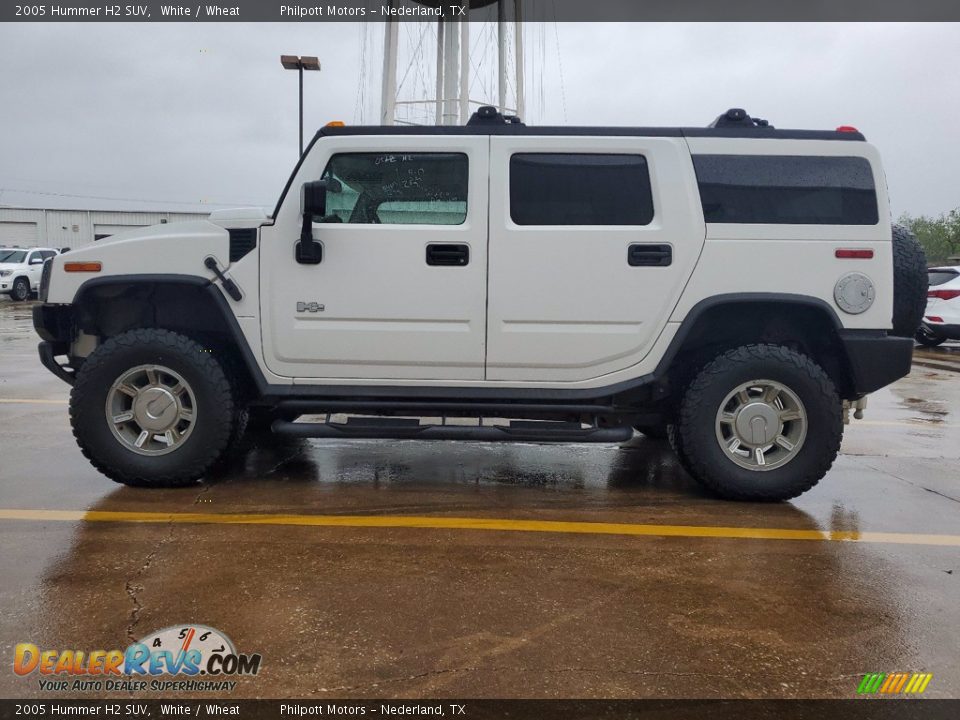 2005 Hummer H2 SUV White / Wheat Photo #7