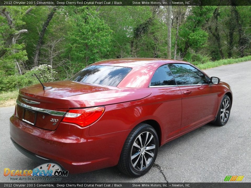 2012 Chrysler 200 S Convertible Deep Cherry Red Crystal Pearl Coat / Black Photo #7