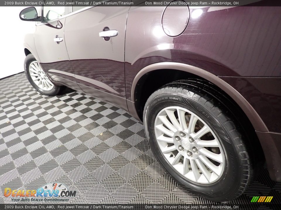2009 Buick Enclave CXL AWD Red Jewel Tintcoat / Dark Titanium/Titanium Photo #9