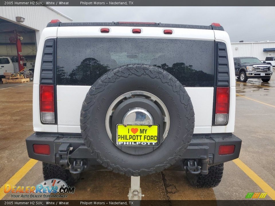 2005 Hummer H2 SUV White / Wheat Photo #8