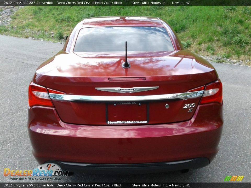 2012 Chrysler 200 S Convertible Deep Cherry Red Crystal Pearl Coat / Black Photo #8