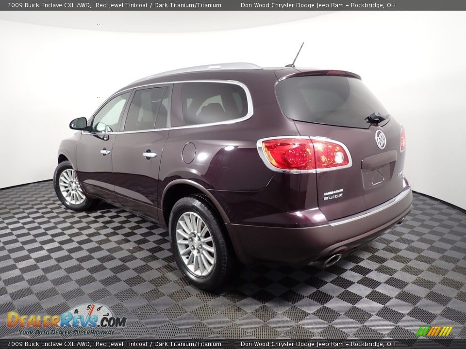 2009 Buick Enclave CXL AWD Red Jewel Tintcoat / Dark Titanium/Titanium Photo #10