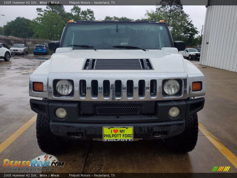 2005 Hummer H2 SUV White / Wheat Photo #9