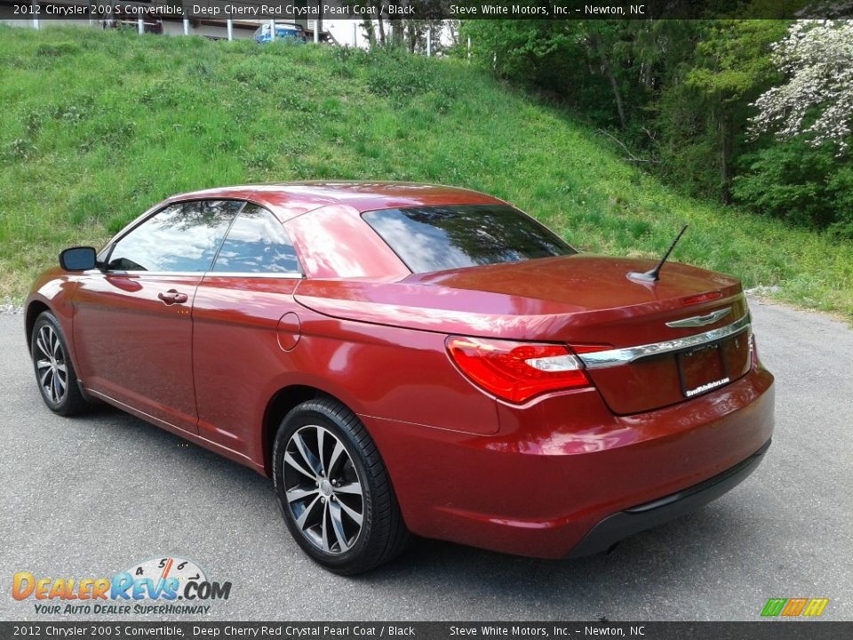 2012 Chrysler 200 S Convertible Deep Cherry Red Crystal Pearl Coat / Black Photo #9