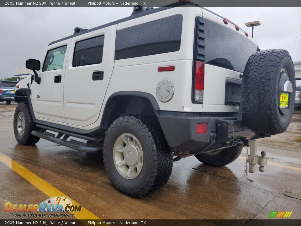 2005 Hummer H2 SUV White / Wheat Photo #11