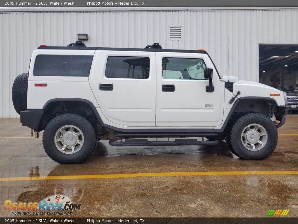 2005 Hummer H2 SUV White / Wheat Photo #12