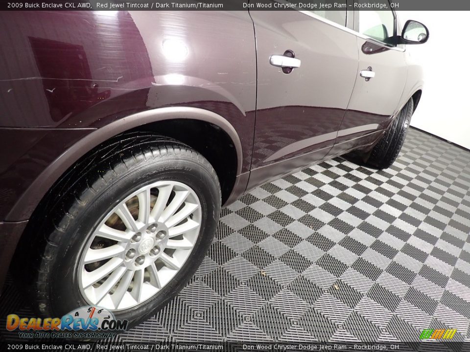 2009 Buick Enclave CXL AWD Red Jewel Tintcoat / Dark Titanium/Titanium Photo #18