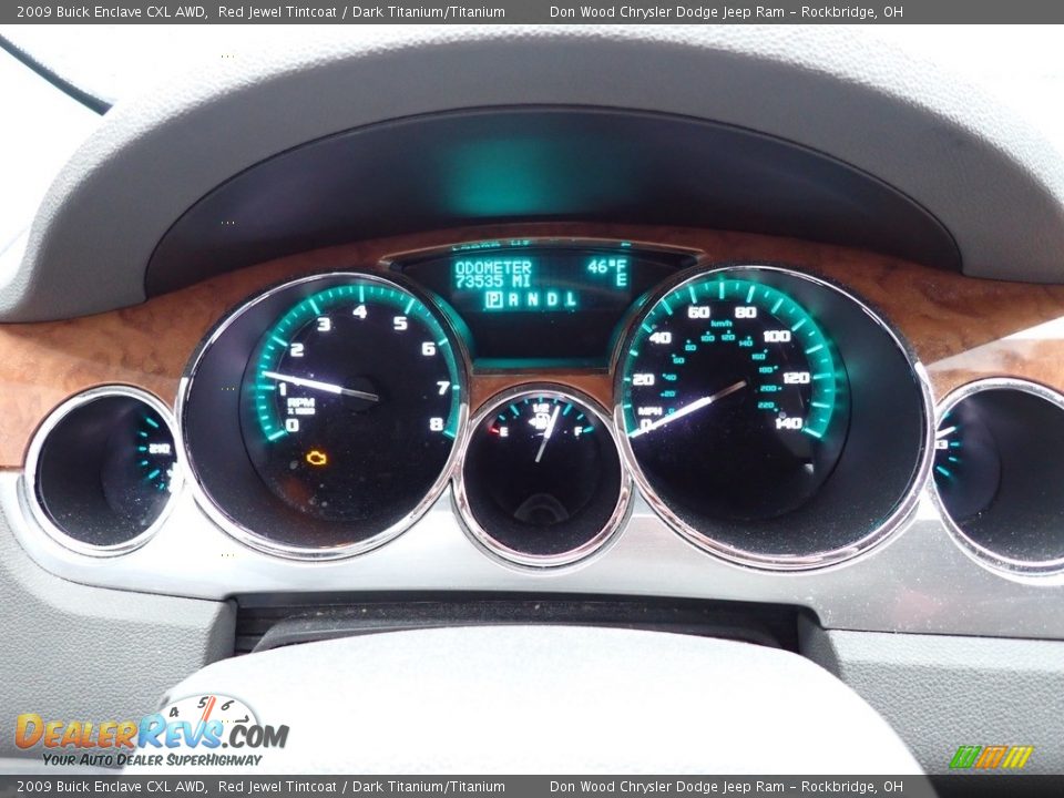 2009 Buick Enclave CXL AWD Red Jewel Tintcoat / Dark Titanium/Titanium Photo #23